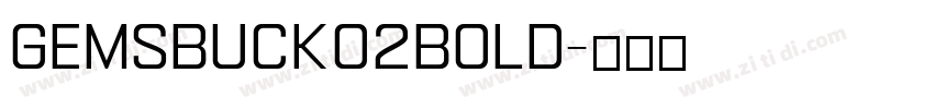 Gemsbuck02Bold字体转换