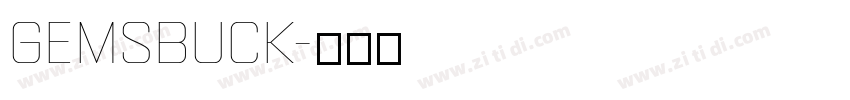 Gemsbuck字体转换