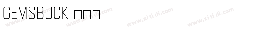 Gemsbuck字体转换