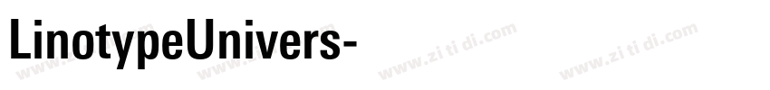 LinotypeUnivers字体转换