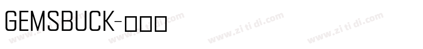 Gemsbuck字体转换