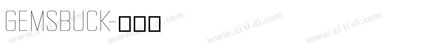 Gemsbuck字体转换