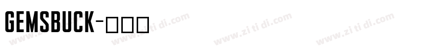 Gemsbuck字体转换