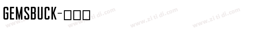 Gemsbuck字体转换