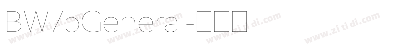 BW7pGeneral字体转换 BW7pGeneral字体转换