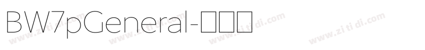 BW7pGeneral字体转换 BW7pGeneral字体转换