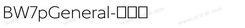 BW7pGeneral字体转换 BW7pGeneral字体转换
