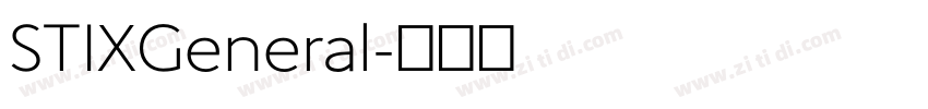 STIXGeneral字体转换