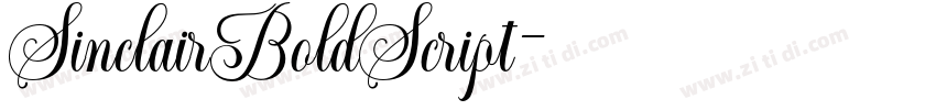 SinclairBoldScript字体转换 SinclairBoldScript字体转换