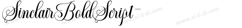 SinclairBoldScript字体转换 SinclairBoldScript字体转换