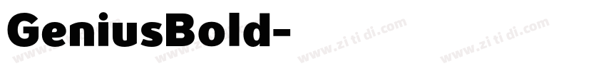 GeniusBold字体转换