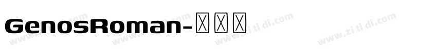 GenosRoman字体转换