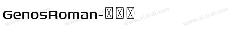 GenosRoman字体转换