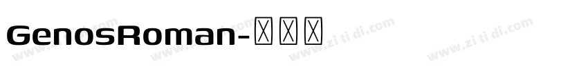 GenosRoman字体转换