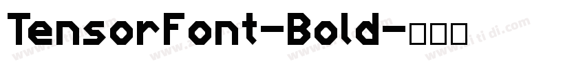 TensorFont-Bold字体转换