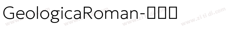 GeologicaRoman字体转换