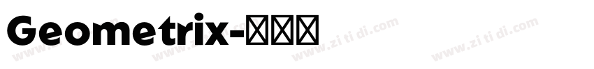 Geometrix字体转换