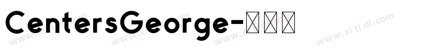 CentersGeorge字体转换