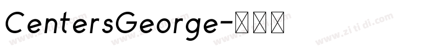CentersGeorge字体转换