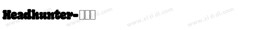 Headhunter字体转换