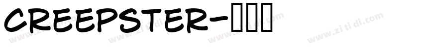 Creepster字体转换