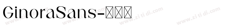 GinoraSans字体转换