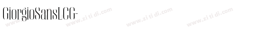 GiorgioSansLCG字体转换