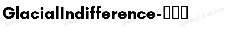 GlacialIndifference字体转换