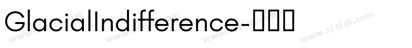 GlacialIndifference字体转换