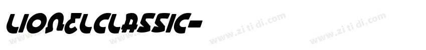 LionelClassic字体转换