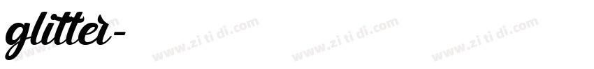 glitter字体转换