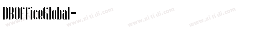 DBOfficeGlobal字体转换