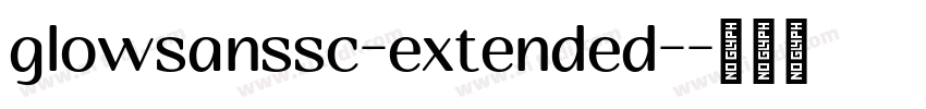 glowsanssc-extended-字体转换