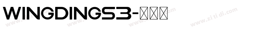 wingdings3字体转换