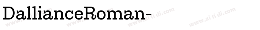 DallianceRoman字体转换