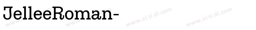 JelleeRoman字体转换