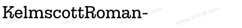KelmscottRoman字体转换