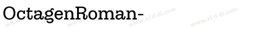 OctagenRoman字体转换