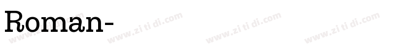 Roman字体转换