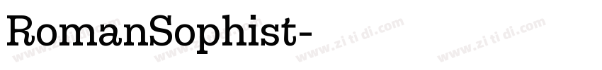 RomanSophist字体转换