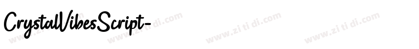 CrystalVibesScript字体转换