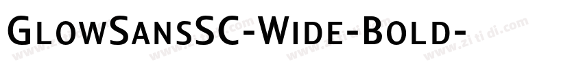 GlowSansSC-Wide-Bold字体转换