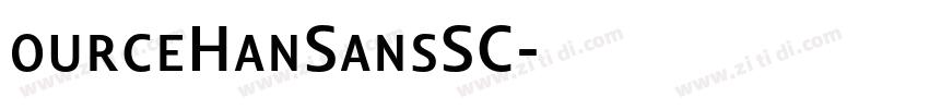 ourceHanSansSC字体转换
