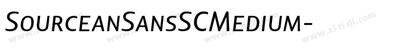 SourceanSansSCMedium字体转换