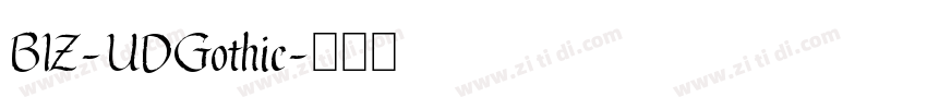 BIZ-UDGothic字体转换