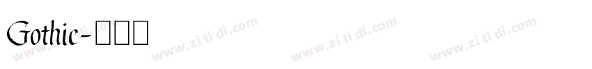 Gothic字体转换