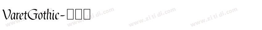 VaretGothic字体转换
