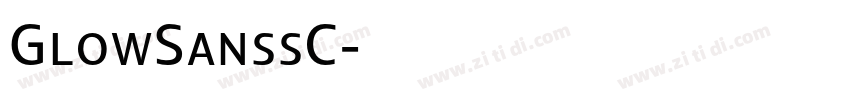 GlowSanssC字体转换