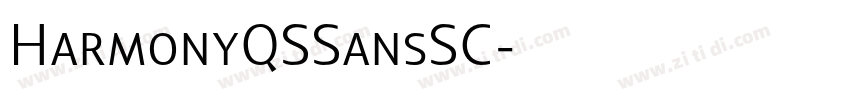 HarmonyQSSansSC字体转换