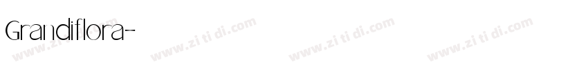 Grandiflora字体转换